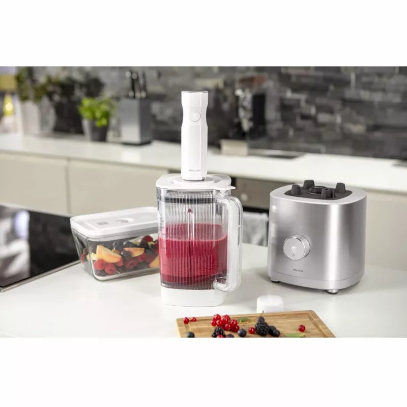 Envasadora al vacío ZWILLING FRESH & SAVE Blanca Bomba, batería 3,7 V, puerto de carga Micro-USB, 190×50×50 mm, 330 g