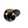 Racor de conexión rápida metálico BitsPower BP-MBQR-C para refrigeración líquida de ordenador, latón, negro