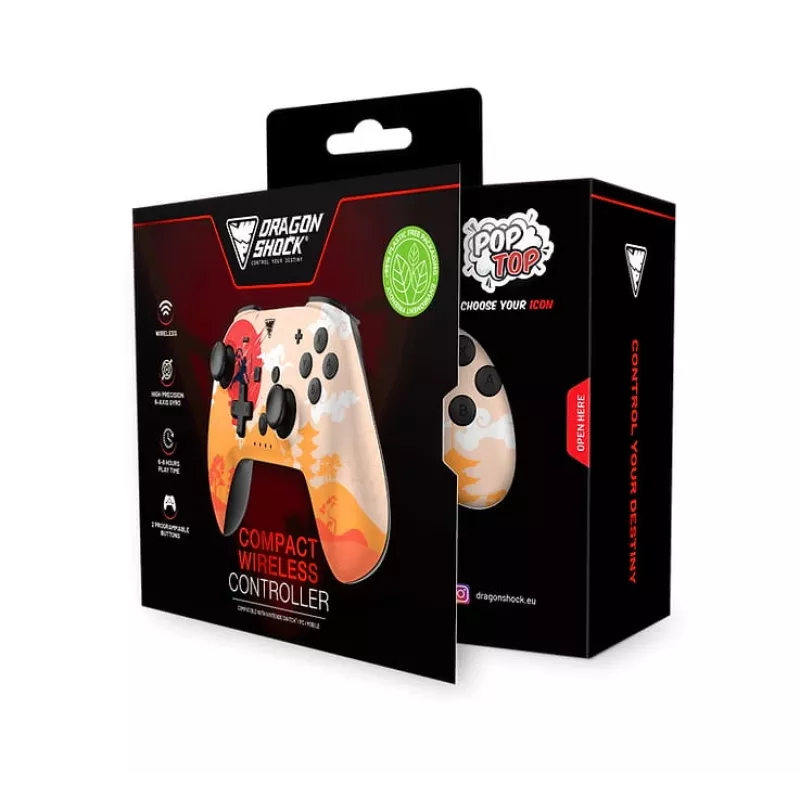 Dragonshock PopTop Compact - Mando - Nintendo Switch - Botón Atrás - D-Pad - Botón Home - Botón Reset - Inalámbrico - Bluetooth - USB Type-C (D