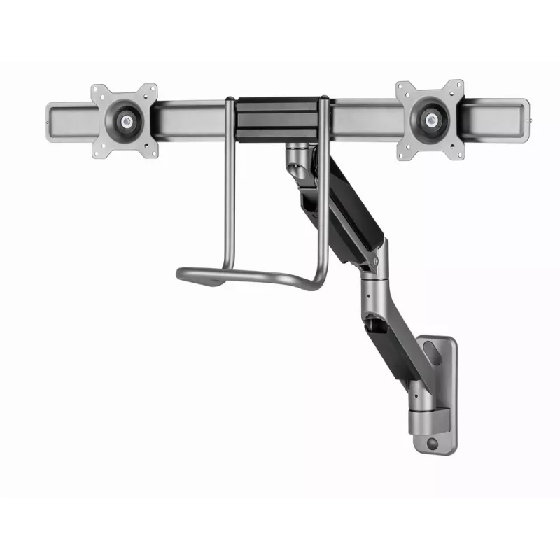 Soporte de pared ajustable Gembird para 2 pantallas 17