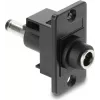 Adaptador de montaje en panel DC 5,5×2,1 mm conector hembra a DC 5,5×2,1 mm conector macho, DELOCK 91116