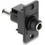 Adaptador de montaje en panel DC 5,5×2,1 mm conector hembra a DC 5,5×2,1 mm conector macho, DELOCK 91116
