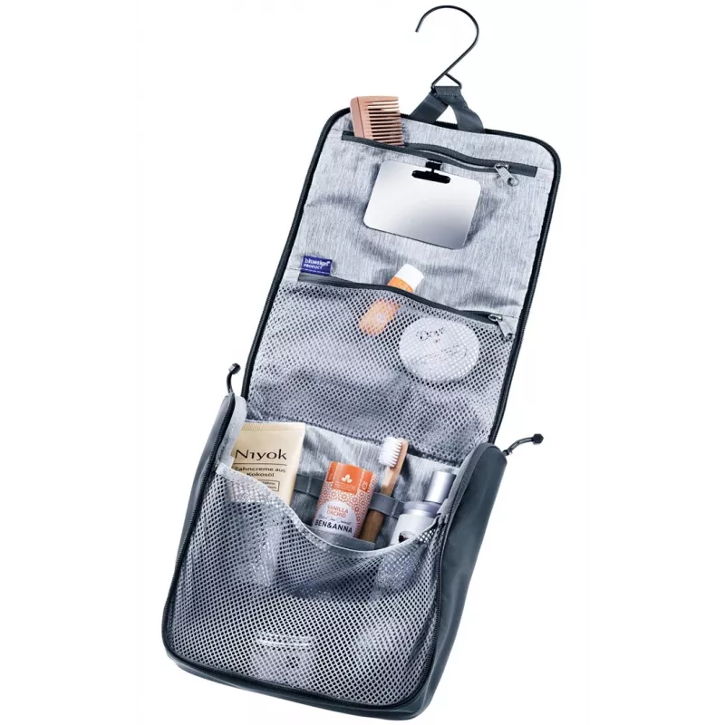 Neceser de viaje DEUTER Wash Center II, organizador compacto para artículos de aseo, negro
