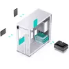 Carcasa de PC Jonsbo D41 STD Midi Tower blanca