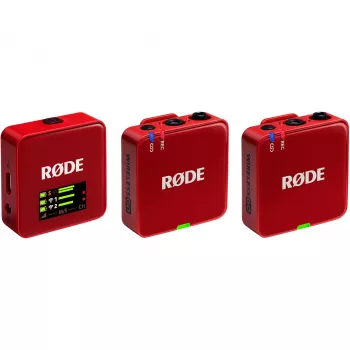 RØDE Wireless GO III Rojo - Sistema de micrófono inalámbrico (rojo)
