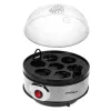 Huevera GreenBlue GB572 vaporera eléctrica de huevos 400 W, capacidad 7 huevos, plateado, dureza ajustable