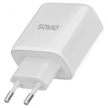 Savio LA-12 cargador para dispositivos móviles universal blanco AC carga rápida interior