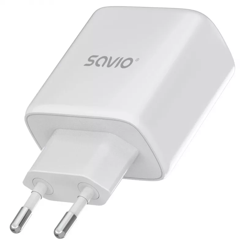 Savio LA-12 cargador para dispositivos móviles universal blanco AC carga rápida interior