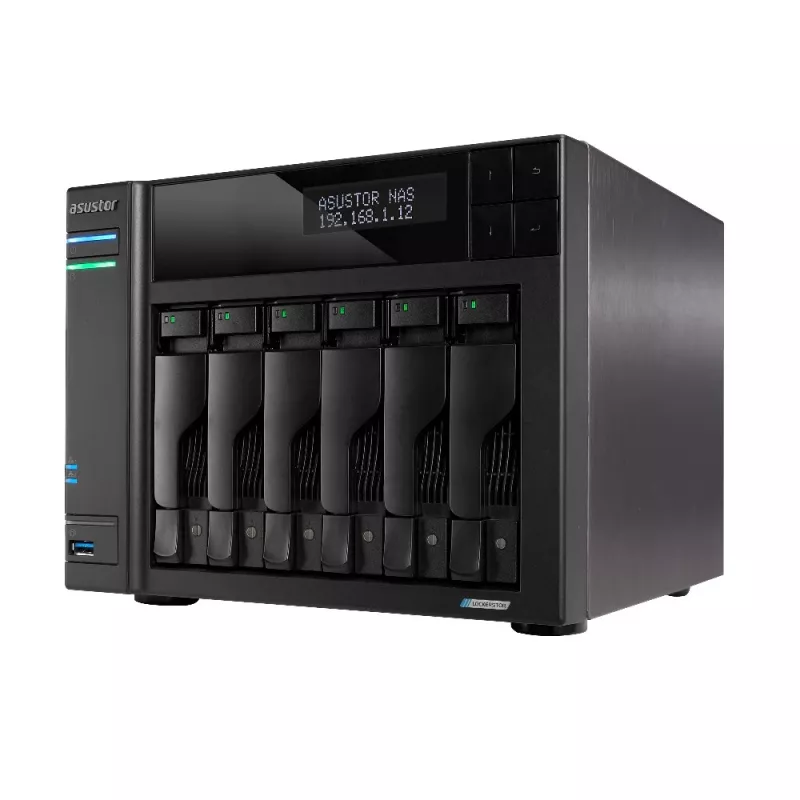 Asustor LOCKERSTOR 6 NAS Sobremesa Intel® Celeron® N5105 8 GB DDR4 HDD ADM negro