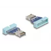 Adaptador USB DeLOCK conector macho de pines a USB Type-E Key A macho interno 10 Gbit/s