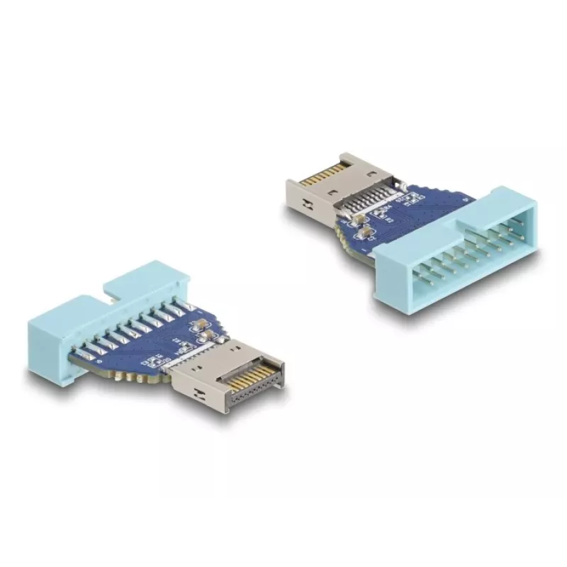 Adaptador USB DeLOCK conector macho de pines a USB Type-E Key A macho interno 10 Gbit/s