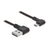 Cable USB DeLOCK EASY-USB 2.0 Type-A a Micro-B conector macho 0,5 m negro