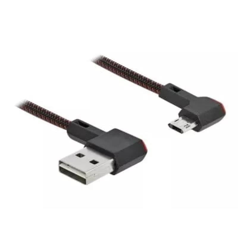Cable USB DeLOCK EASY-USB 2.0 Type-A a Micro-B conector macho 0,5 m negro