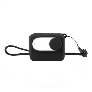 Funda protectora de silicona Puluz para Insta360 GO 3 con tapa de objetivo integrada