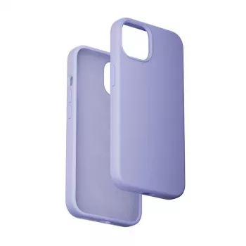 Funda de silicona Vention KUFV0-20 para iPhone 15 Plus, lila, tacto suave, ligera