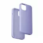 Funda de silicona Vention KUFV0-20 para iPhone 15 Plus, lila, tacto suave, ligera