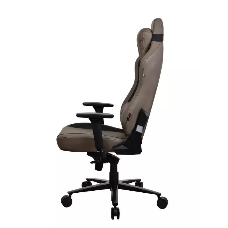 Silla gaming Arozzi Vernazza SoftPU Marrón — diseño ergonómico, revestimiento SoftPU