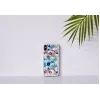 Funda para móvil iKins para iPhone XS / iPhone X S – blanca poppin rock tapa trasera protectora