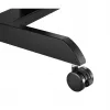 Mesa de ordenador portátil con ruedas, escritorio elevable de sentado a de pie hasta máx. 113 cm, inclinable hasta 30 grados, negro