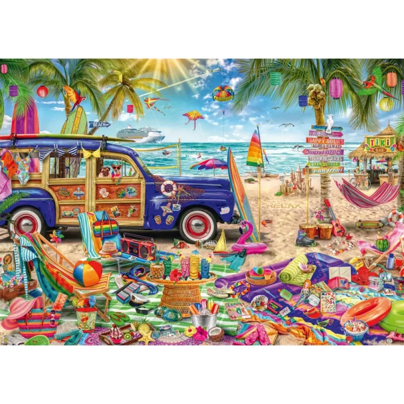 Sonnige Auszeit am Strand, puzzle 1000 piezas