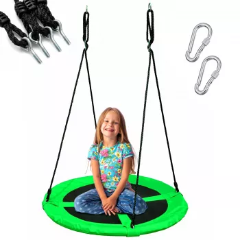 Columpio nido colgante de exterior Extralink Black Forest Bocianie gniazdo verde (modelo SW100X ZIELONE)