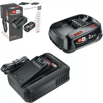 Batería Starter-Set 18V 1x 2,5Ah + cargador rápido AL 18V-44 (negro, batería de litio 2,5Ah, POWER FOR ALL ALLIANCE)