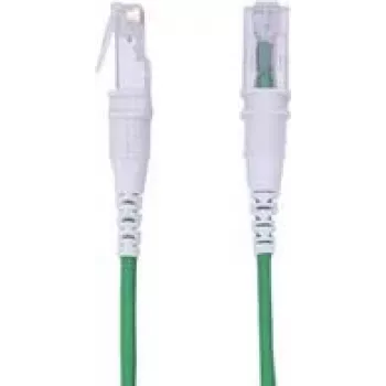 Cable de parcheo RJ45 Patchsee ThePATCHCORD Cat. 6A, U/UTP, extra fino, verde, 2,4 m (TPC-SG-U/8)