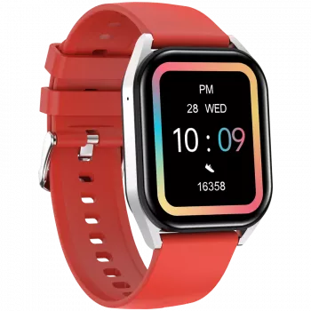 Smartwatch CANYON Chatter SW-58 BT-CALL plata rojo