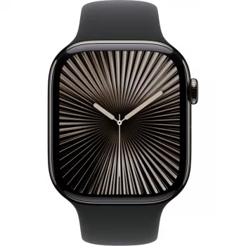 Apple Watch S10 Titanio Pizarra Correa deportiva Negro- S/M GPS + Cellular 46mm MWYD3QF/A 2024