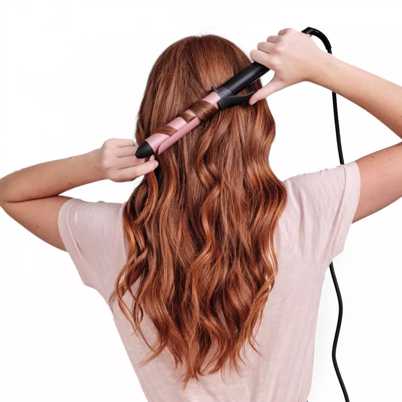 Rizador BaByliss C452E 32mm rizador Calor Negro, Rosa 98,4 (2,5 m)