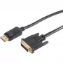 Adaptador de cable de vídeo DisplayPort DVI ShiverPeaks BS77492-1
