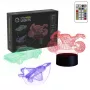 Lámpara LED decorativa para vehículos MANTA SNL121RGB luz RGB 3D para coches y motos