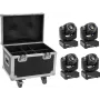 Moving Head Spot EUROLITE TMH-S60 4x LED con maleta de transporte