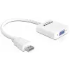 Adaptador Delock HDMI-A macho > VGA hembra - Adaptador de vídeo - HDMI macho a HD-15 (VGA) hembra - blanco (65346)