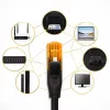 Cable de red QOLTEC UTP Cat6 15 m, 2×RJ45, negro