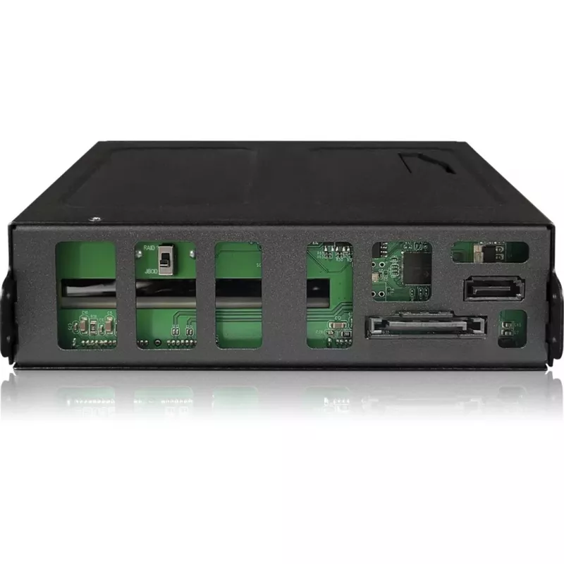 Caja para disco icy dock MB902SPR-B R1 negra 2.5 pulgadas SATA