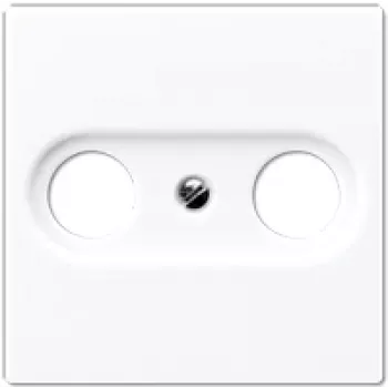 Placa embellecedora de pared JUNG A 561 PLTV WW blanco, duroplast, pack individual