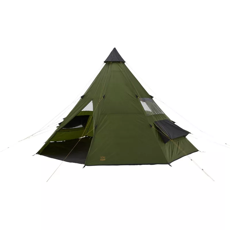 Tienda de campaña Grand Canyon negro FALLS 8 8P oliva — tienda de camping para 8 personas