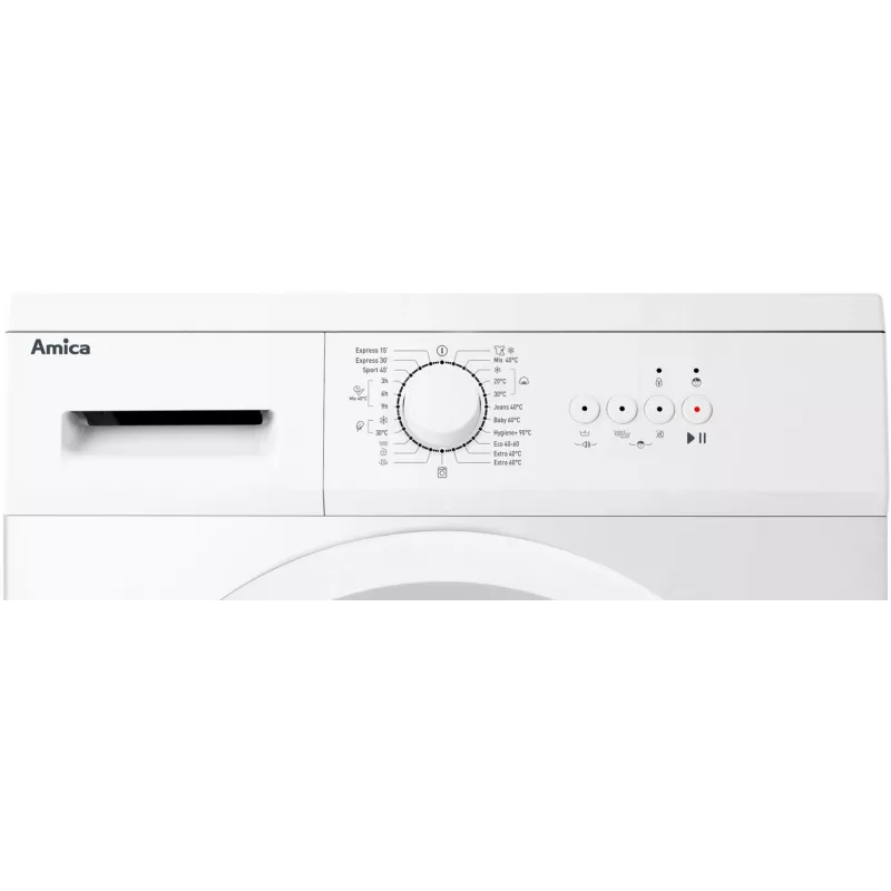 Amica WA0S610DO lavadora de carga frontal, 6 kg, 1000 rpm, blanca