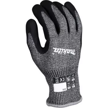 Guantes de trabajo P-84735, talla XL (10), resistencia al corte F/7 (negro/gris, 1 par)