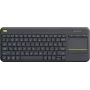 Logitech K400 Plus TV – Mini – Inalámbrico – RF Wireless – QWERTY – Negro