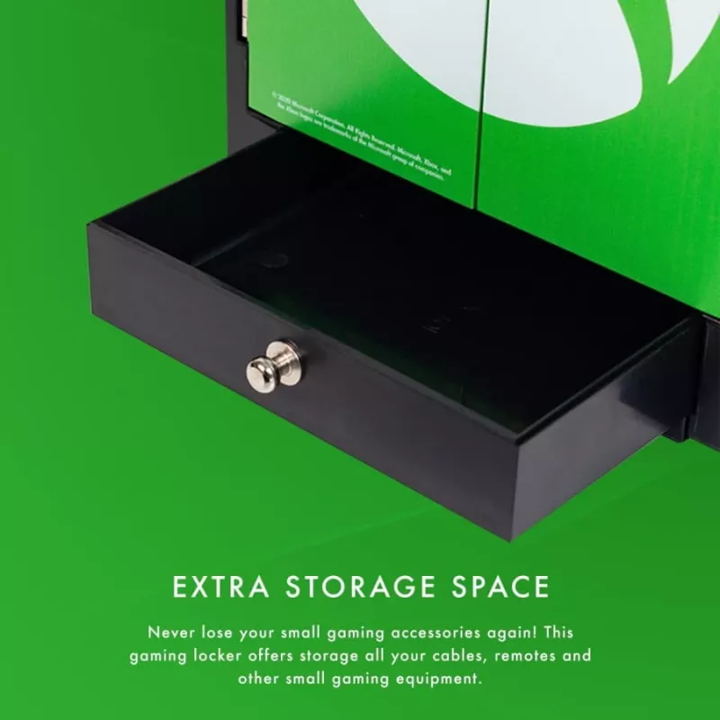 Numskull Games Official Xbox Gaming Locker, soporte para discos de juegos, Xbox, negro, con cable, 1 unidad