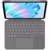 Logitech Combo Touch - teclado y funda folio - con trackpad - retroiluminado - Apple Smart connector - QWERTZ - Suiza - Oxford Gray - para A