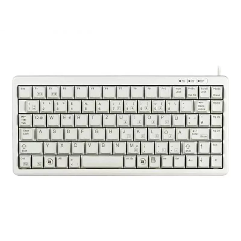 Cherry G84-4100 teclado compacto, gris claro, USB/PS/2