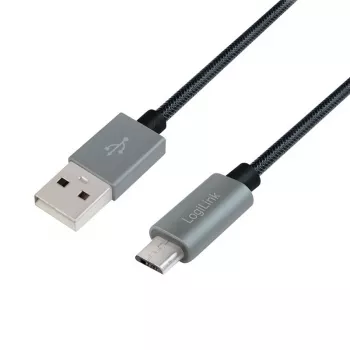 Cable de sincronización y carga USB-A a conector macho Micro-B 2m