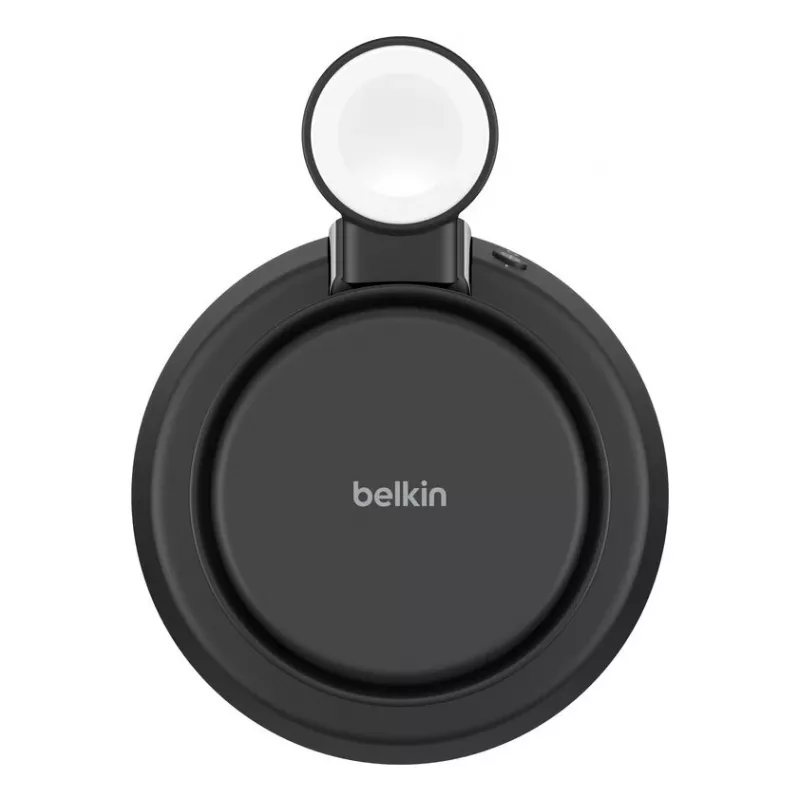 Cargador de interior Belkin UltraCharge Pro 25W Qi2 3en1 Cargador magnético Charcoal