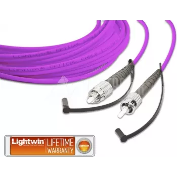 Lightwin Cable de conexión de fibra óptica simplex de alta calidad, MM OM4, FC - ST (LSP-50 FC-ST 1.0 OM4)