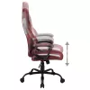 Silla de oficina Subsonic SA5642-H1 asiento acolchado respaldo acolchado marrón blanco