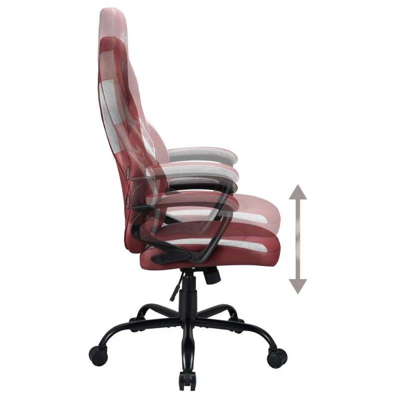 Silla de oficina Subsonic SA5642-H1 asiento acolchado respaldo acolchado marrón blanco