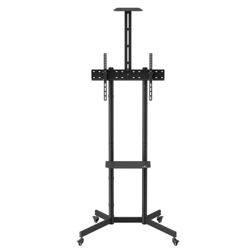 Soporte / carro para TV Maclean, bandeja para cámara, con ruedas, 37-70, carga máx. 45 kg / 5 kg bandeja, VESA máx. 600x400, MC-113 B